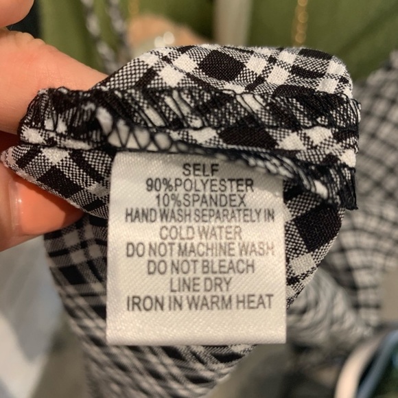 Cotton Candy LA Cowl Neck Plaid Dress - Picture 2 of 3